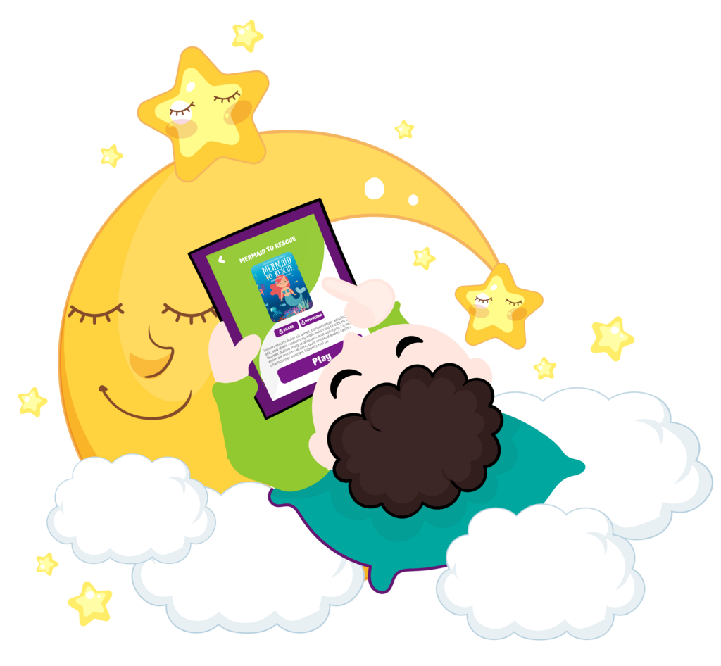 Enjoy bedtime stories with Pupila's interactive reading app.