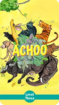 Book Cover: 'Achoo!' - Curious Monkey is full of questions. Everyone wants to help but sometimes the real answer is completely unexpected!