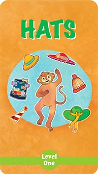 Book Cover: 'Hats' - Funky Monkey has come to the jungle with a big box of beautiful, colorful hats. Who will get one? Who won't?
