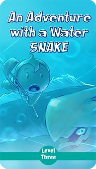 Book Cover: 'An Adventure with a Water Snake' - Oliver catches a water snake! In this underwater adventure, Oliver meets strange creatures, makes new friends, and even manages to save the day.